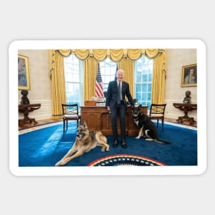 First Dogs in the Oval Office Sticker